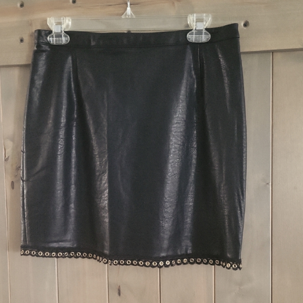 Minkpink Faux Leather Miniskirt